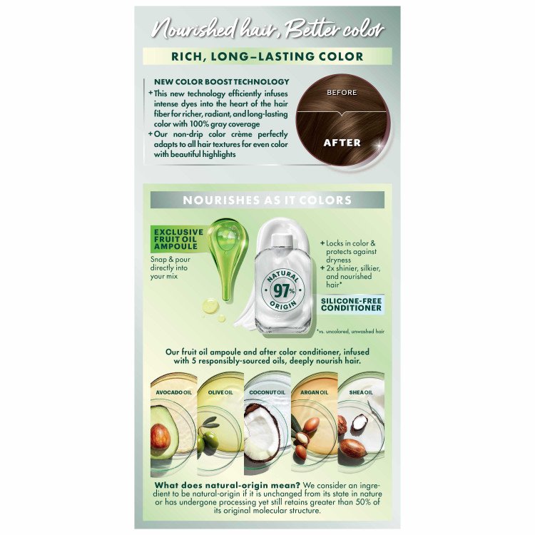 Medium Natural Brown Silicone Free Color Conditioner - Garnier
